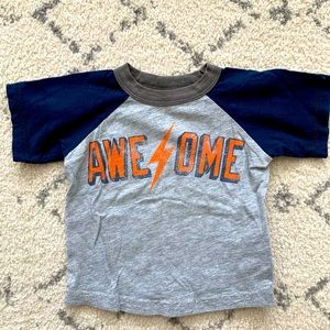 PEEK SHIRT “AWESOME” size 6/12 months